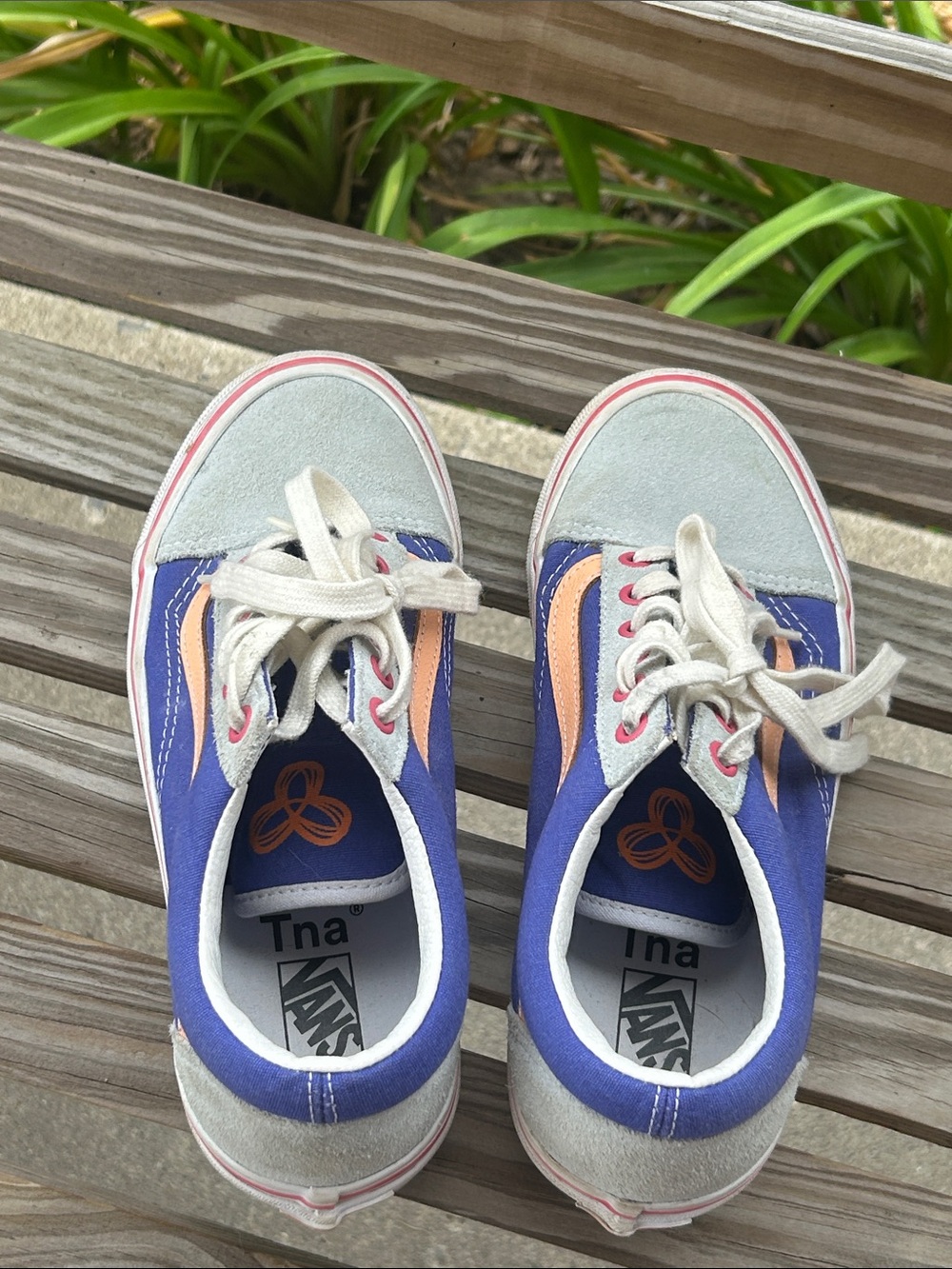 Vans TNA Women's Low-Top Sneakers in Purple and Peach